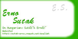 erno sutak business card